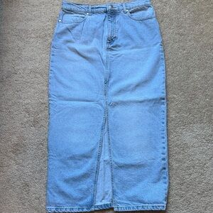 Gianni Bini Women's Light Blue Denim Maxi Skirt